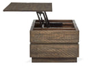 Baisden - Lift Top Storage Cocktail Table With Casters - Tobacco