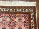 Turkish Sivas Rug 3x4, Pink, Handmade, Wool, Vintage