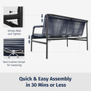 Modern Four Piece Patio Furniture Set with Comfortable Cushions