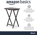 Foldable TV Dinner Tray Tables 4 Pack Black 15x19x26