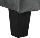 Harrington Grey Sofa Button Tufted Rolled Arm With Plush Cushions