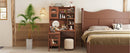 Computer Desk with 90 Degree Rotating Desktop, 43x70 Inch Office Desk with Storage Drawer and Cabinets, Gaming Desk with Shelves, Writing Desk for Study, Work Desk for Home Office Bedroom Living Room