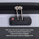 Hardshell Suitcase Spinner Wheels PP Luggage Sets Lightweight Durable Suitcase with TSA Lock,3-Piece Set (20/24/28), Silver