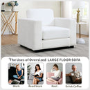 39 Inch Oversized Chenille Upholstered Accent Chair