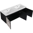 48" Floating Wall-Mounted Bathroom Vanity & Soft-Close Cabinet Door, KD-Package