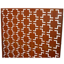 Outdoor & Indoor Privacy Screen Metal Privacy Screen 76' H×48' W, Freestanding Decorative Privacy Screen for Deck Balcony Patio, Rust Red Steel