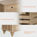 Oak Midcentury Dresser Five Drawers Storage Organizer