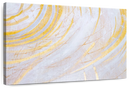 White And Gold Abstract Wall Art