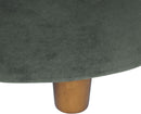 Handcrafted Loden Green Velvet Storage Ottoman 28In