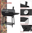 30 Inch Barrel Charcoal Grill With 627 Square Inches Cooking Space