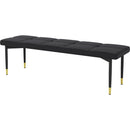 Table and chair set.63*31.5 Inch Pandora Pattern Sintered Stone Dining Table Set,MDF material OC shaped bracket,Paired With 2 Benches,A Choice of Subtle Luxury for Modern Homes.