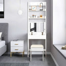 3 In 1 Vanity Table With Flip Top Mirror Makeup Desk
