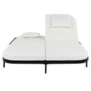Outdoor Daybed, Patio Rattan Daybed with 5-Position Adjustable Backrest and Removable Cushions & Pillows for Garden, Backyard, Poolside