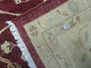 10' X 14' Vintage Handmade PESHAVAR CHOBI Pakistani Agra Wool Carpet Nice