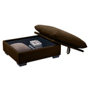 Corduroy Fabric Ottomans Footrest to Combine with 2 Seater Sofa, 3 Seater Sofa and 4 Seater Sofa, Brown Corduroy