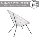 Acapulco White All-Weather Outdoor 3-Piece Patio Set
