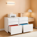 Locking 3-Drawer Rolling File Cabinet For Home Office