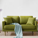 Ainfox Loveseat For Reading, Accent Chair Bedrooms, Modern Couch Chair with Pillows