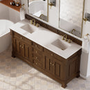 James Martin Brookfield 72" Double Bathroom Vanity, Honey Oak