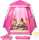 Kids Pop Up Play Tent 78x66 Inch Princess Castle Playhouse