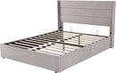 Queen Size Lift Up Storage Bed With Hydraulic Headboard
