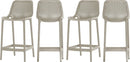 Contemporary Weather Resistant Outdoor Patio Stool Set