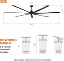 Silent Storm Extra Large Ceiling Fan with Remote Control
