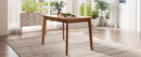 Mid-century Modern 47 inch Dining Table, Space-Saving Dinette for Home, Kitchen, Apartment, Rubberwood Legs