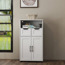 Farmhouse Storage Cabinet ,Versatile Double-Door Storage Cabinet with Adjustable Shelves - Perfect for Living Room & Dining Room
