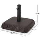 BAHULU UMBRELLA BASE - SQUARE