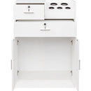 Locking Beauty Salon Storage Cabinet Hair Dryer Holder Stylist Equipment Drawer