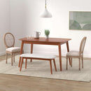French Country Dining Chairs Set Of 4 Louis Style With Curved Backrest