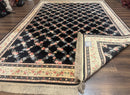 8.8 x 12 Karastan Garden of Eden Rug, Ebony Trellis