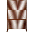 Outdoor & Indoor Privacy Screen Metal Privacy Screen 76' H×48' W, Freestanding Decorative Privacy Screen for Deck Balcony Patio, Privacy Fence Panels for Outside Lawn Garden PS113 RUSTY
