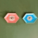 Hexagon Shape Evil Eye Dish