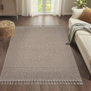 Guros - 8' X 10' Medallion Indoor / Outdoor Area Rug - Beige
