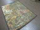 4' X 5' Vintage Tapestry Belgium Hand Loomed Victorian Nice 90f