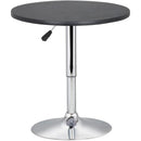 Black Bar Table With 360 Degree Swivel MDF Top Round