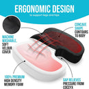 XL Memory Foam Seat Cushion Lumbar Support Office Chair
