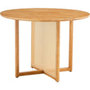 Table and chair set, ancient style solid wood dining table, imitation rattan table legs, beautiful simple solid wood dining chairation