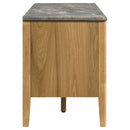 Bradley 63-inch 2-Door SmartTop TV Stand Grey and Natural