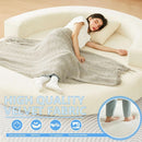 Beige 71Inch Convertible Sleeper Sofa Bed Upholstered
