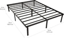 Full Platform Bed Frame With Storage Noiseless Heavy Duty