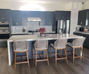 Counter Height Rattan Bar Stools Set Of 4 Outdoor Patio