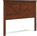 Farmhouse Style Cherry Wood Panel Headboard for Bedrooms