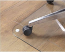 46 Inch Tempered Glass Office Chair Mat Protects Floors
