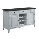 Lanton - Server - Natural Marble & Antique White