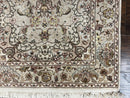 Sino Persian Rug 2.5 x 4, Hand Knotted Oriental Carpet, Small Persian Rug, Floral Medallion, Wool, Vintage