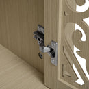 Hollowed-out Cabinet with 4 Doors, American Furniture, Suitable for Bedroom, Living Room, Study