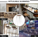 Metal Bar Stools Set of Four Backless Stackable Design